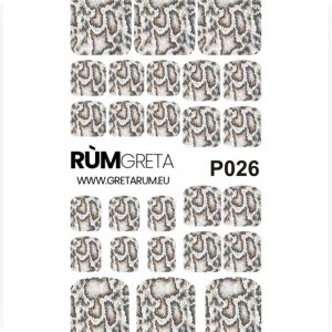 NAGŲ PLĖVELĖS NAIL WRAP P026