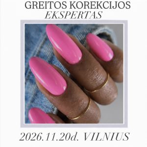 REGISTRACIJA Į GYVUS “GREITOS KOREKCIJOS EKSPERTAS” MOKYMUS 11.20d. VILNIUS