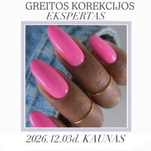 REGISTRACIJA Į GYVUS “GREITOS KOREKCIJOS EKSPERTAS” MOKYMUS 12.03d. KAUNAS