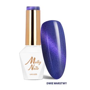 MollyNails gelinis lakas Cat Eye Seduction Hypnotic Blue Nr. 241, 8 g