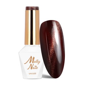 MollyNails gelinis lakas Cat Eye Red Nr. 236, 8 g