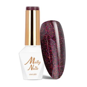 MollyNails gelinis lakas Shocking Shine Darkest Star Nr. 688, 8 g