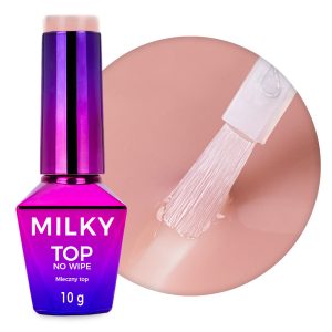 MollyNails Top Milky No Wipe Milky Nude, 10 g