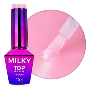 MollyNails Top Milky No Wipe Milky Pink, 10 g