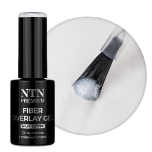 NTN Premium Fiber Overlay Gel Milky Glitter, 7 g
